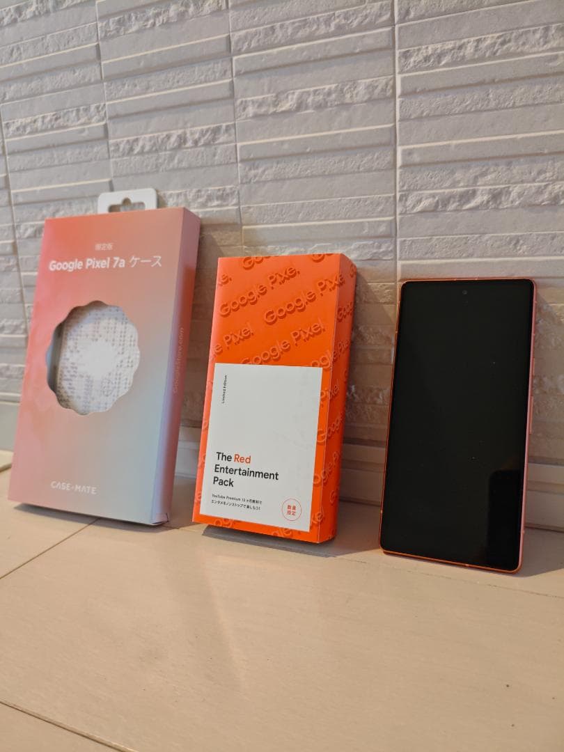 Pixel 7aコーラルSIMフリー Googleストア版 激レア限定ケース付
