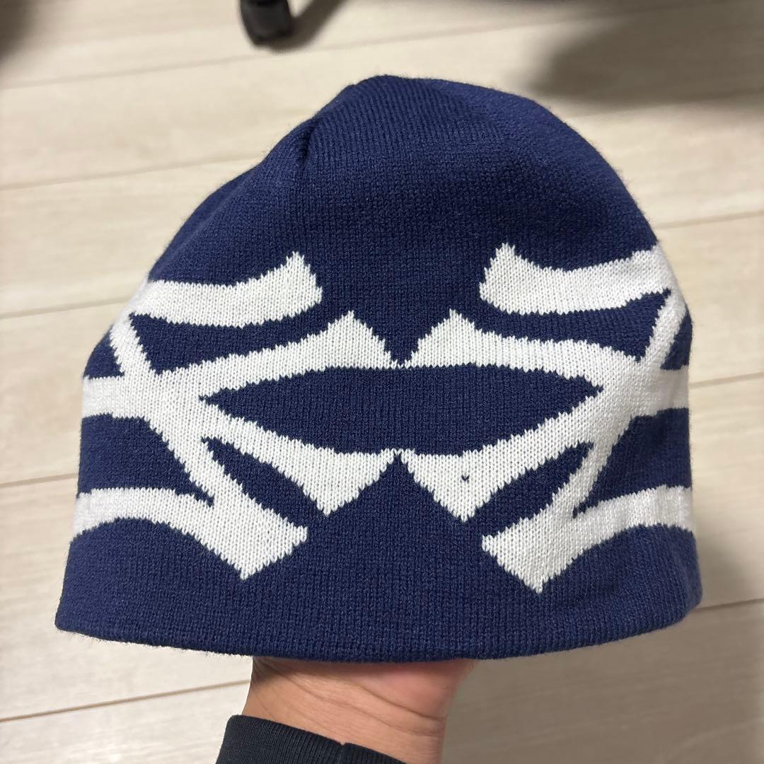 oMA NYNY SKULL CAP ネイビー　ビーニー　ニット帽