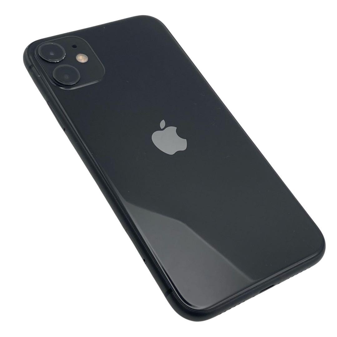iPhone11 64GB アイフォン 本体 初期化 箱付BT77% ブラック