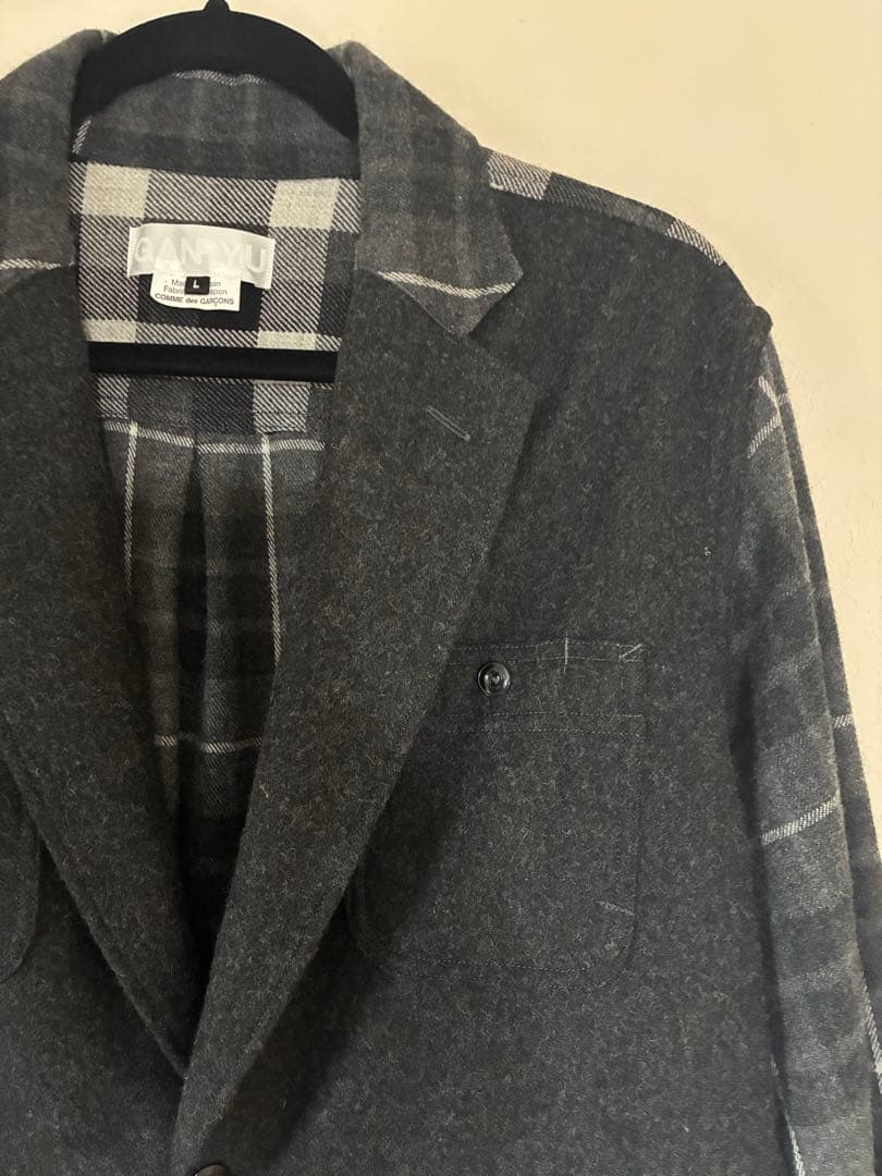 COMME des GARÇONS ガンリュウ チェック柄ジャケット L