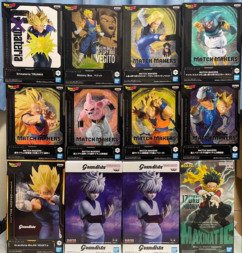 プライズフィギュア　ドラゴンボール　ハンターハンター　ヒロアカ　12点セット