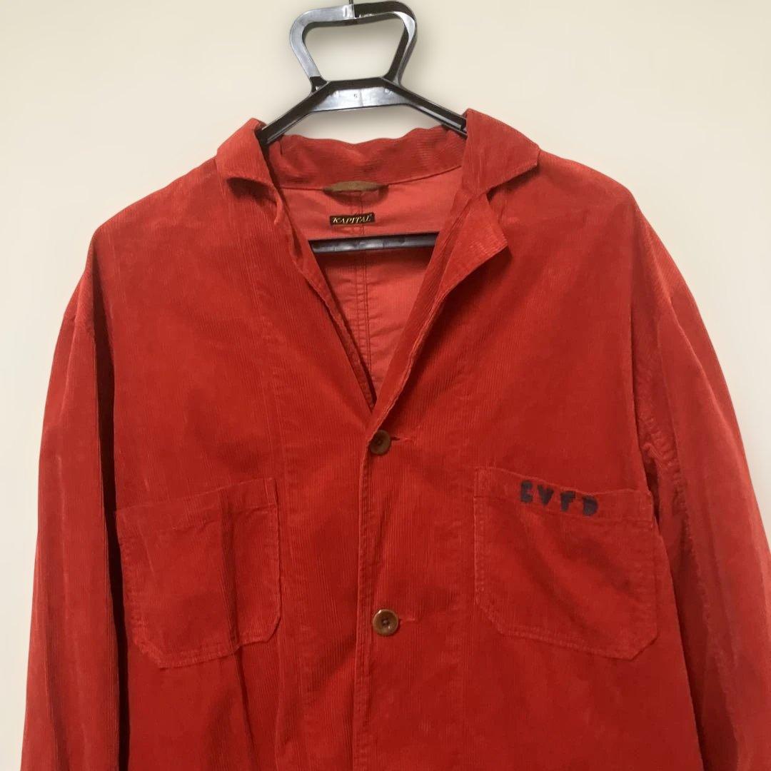 キャピタル　CVFD コーデュロイジャケット　赤　3