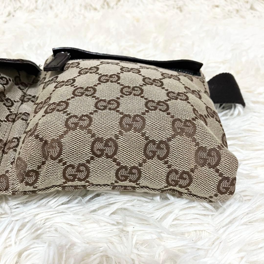 【美品】GUCCI＊ウエストバッグ GGキャンバス クロスボディ