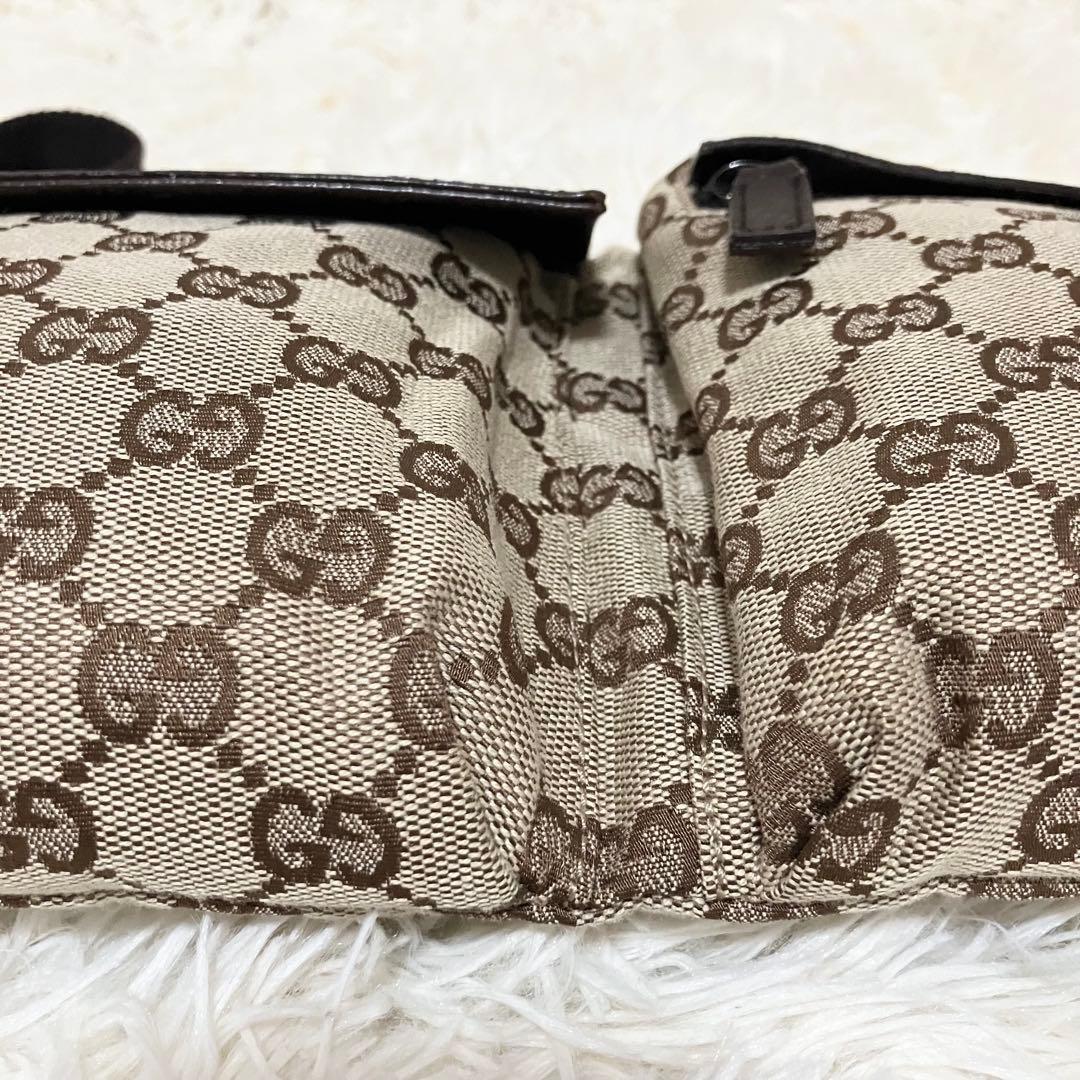 【美品】GUCCI＊ウエストバッグ GGキャンバス クロスボディ