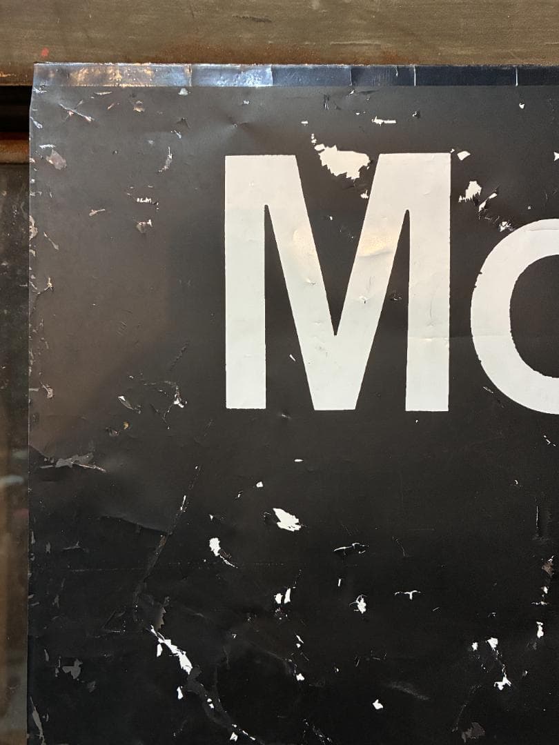 ◆Vintage◆バスロールサイン132×77.5cm シカゴ　CATバス路線