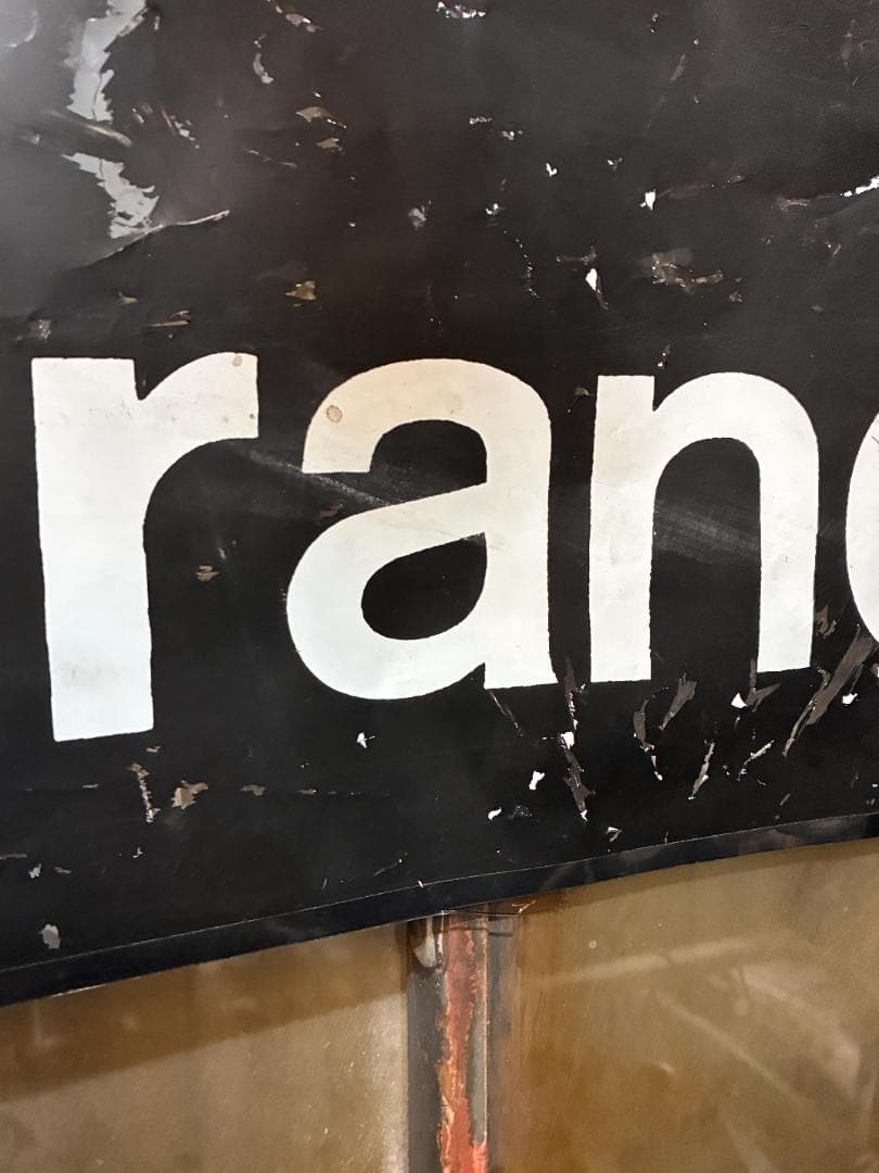 ◆Vintage◆バスロールサイン132×77.5cm シカゴ　CATバス路線