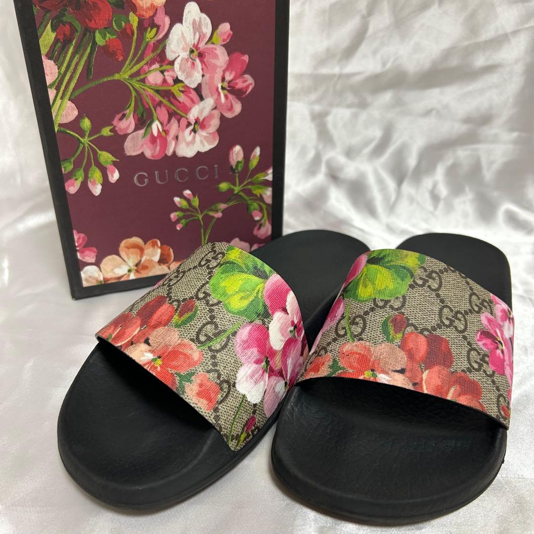 GUCCI グッチ　サンダル　GG 花柄　フラワー　35 22cm