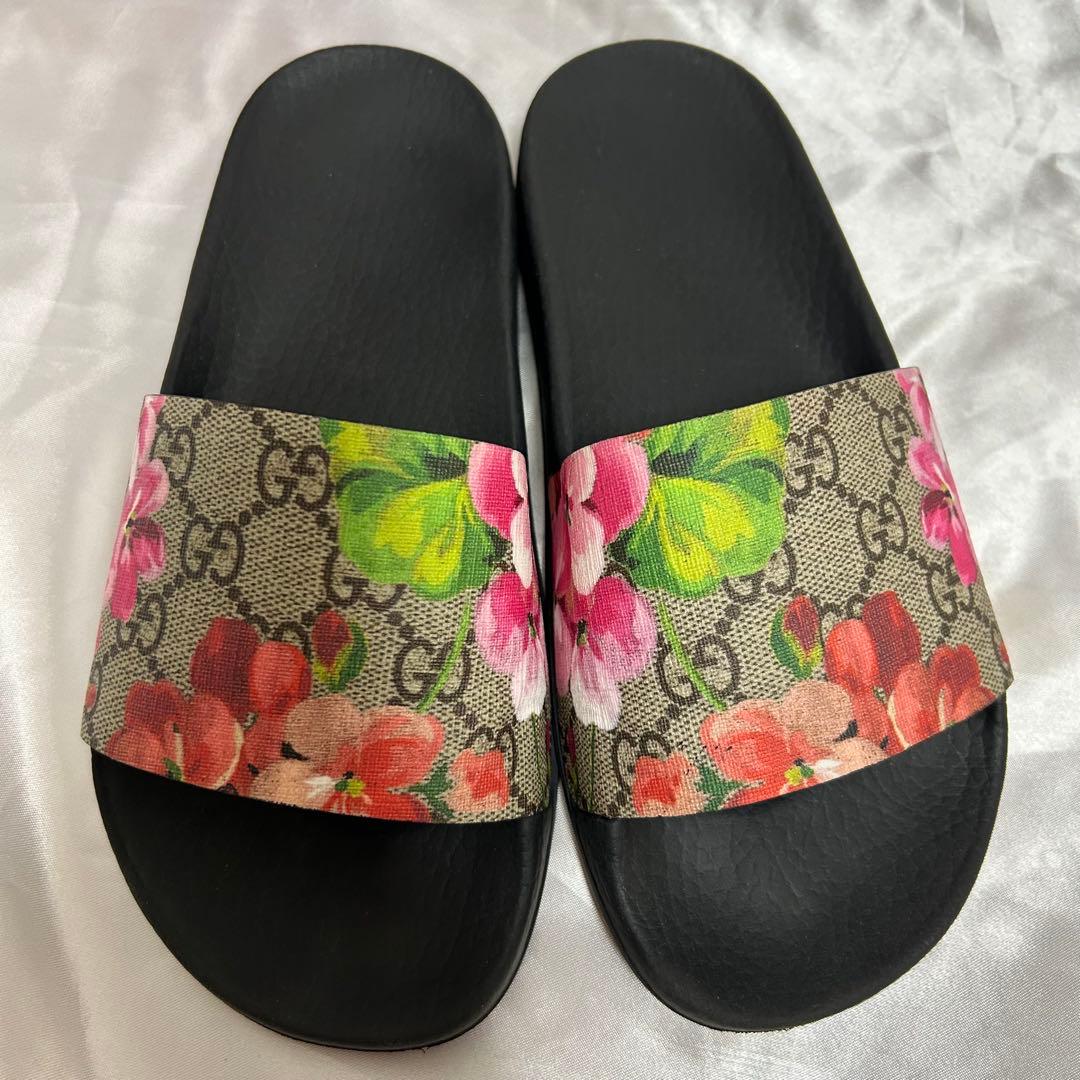 GUCCI グッチ　サンダル　GG 花柄　フラワー　35 22cm