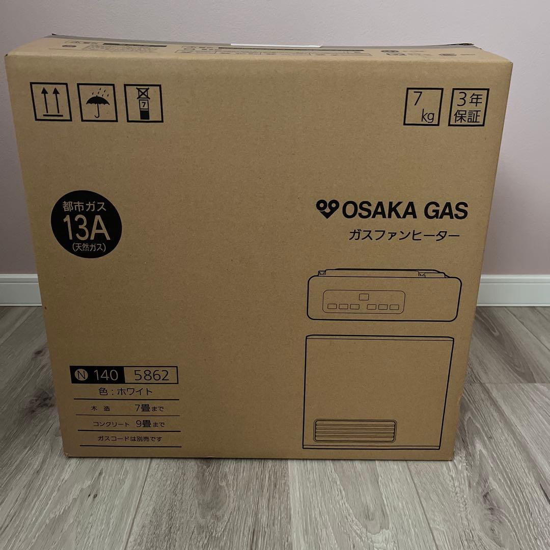 OSAKA GAS ガスファンヒーター 13A N140 586ガスコード付き