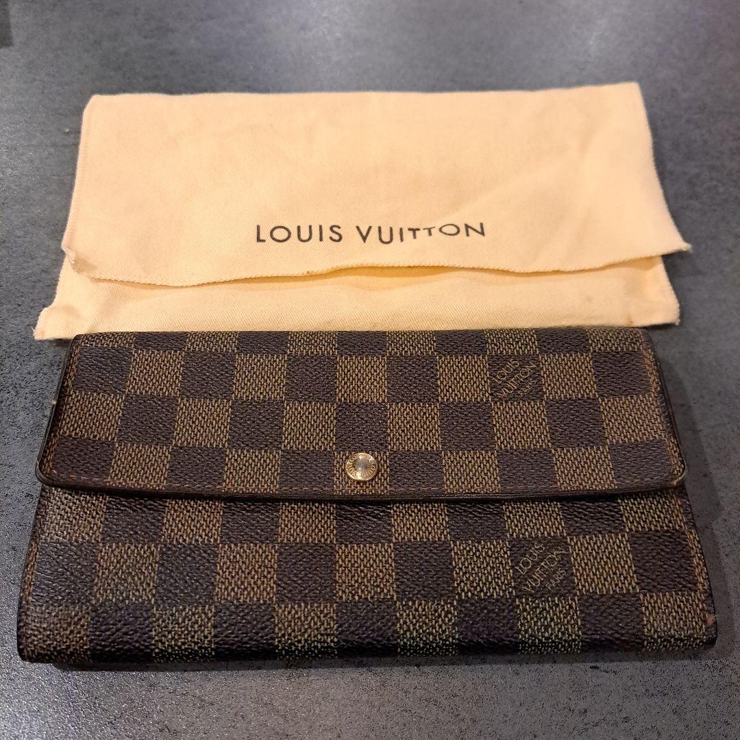 LOUIS VUITTON　 ダミエ　 長財布 　袋付き