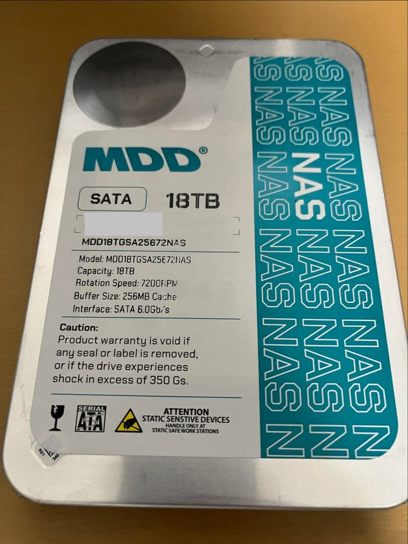 内蔵型HDD 18TB