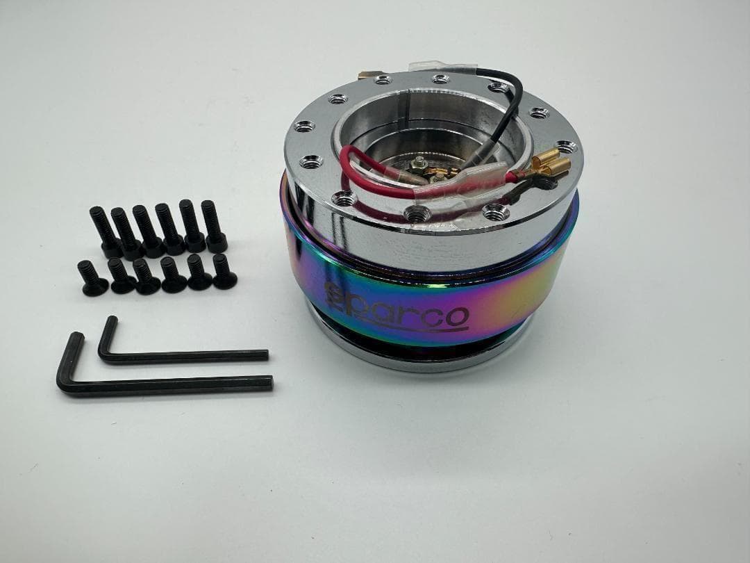 3個【ネオクローム】クイックリリース ボス ハンドル 脱着 モモ ナルディ 対応