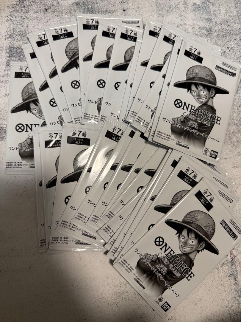 ワンピースカード　トレジャーキャンペーン　3周年　未開封　プロモ　30パック