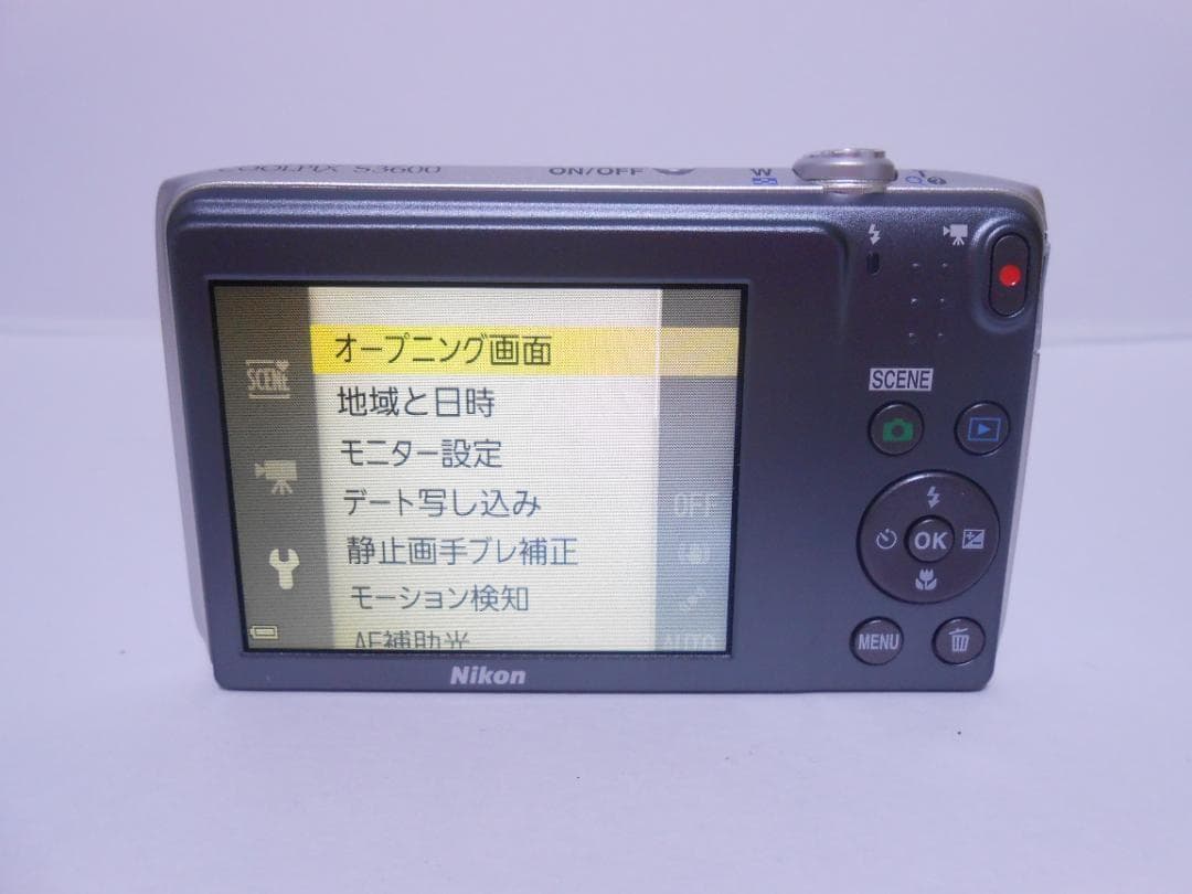 【さー】　Nikon COOLPIX S3600 シルバー