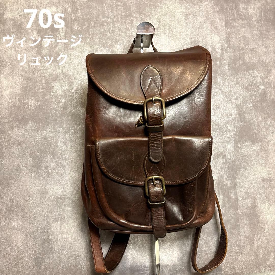 USA製 70s LEATHER CRAFT リュック ヴィンテージ レザー