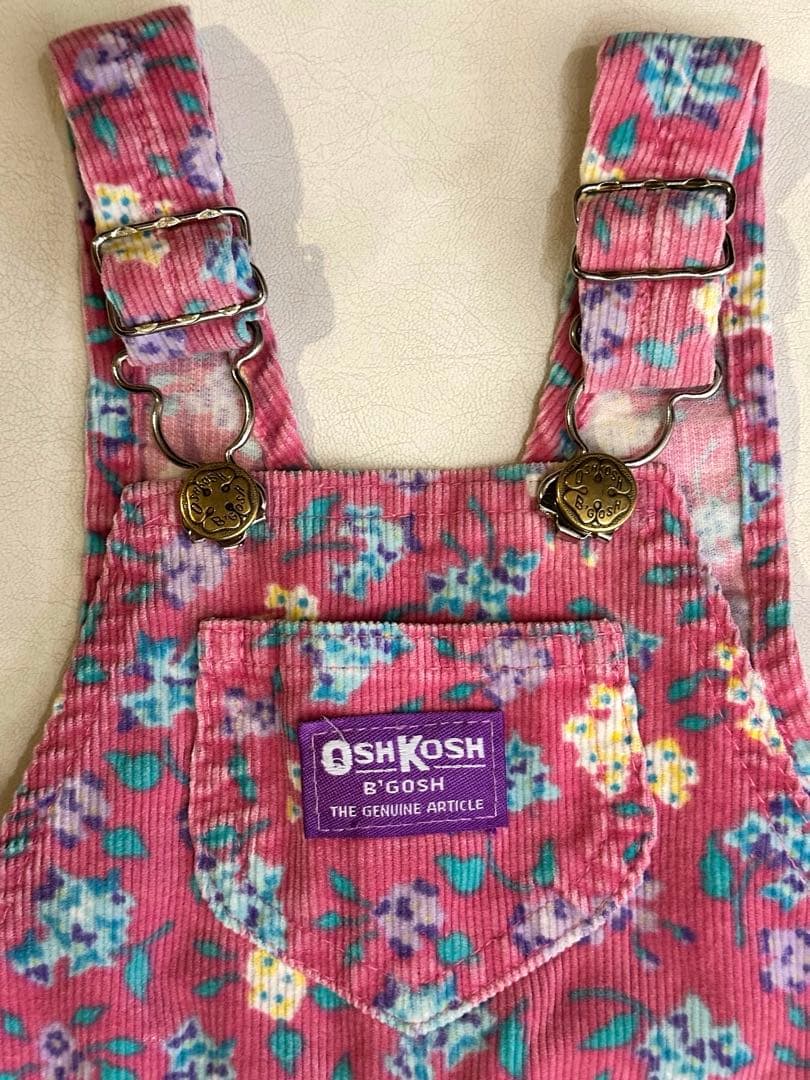 OSH KOSH 希少‼︎花柄コーデュロイロンパース