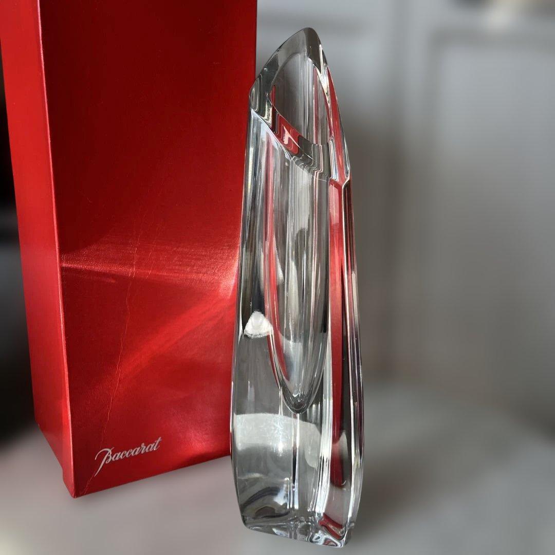 Baccarat クリスタルローズフラワーベース花瓶