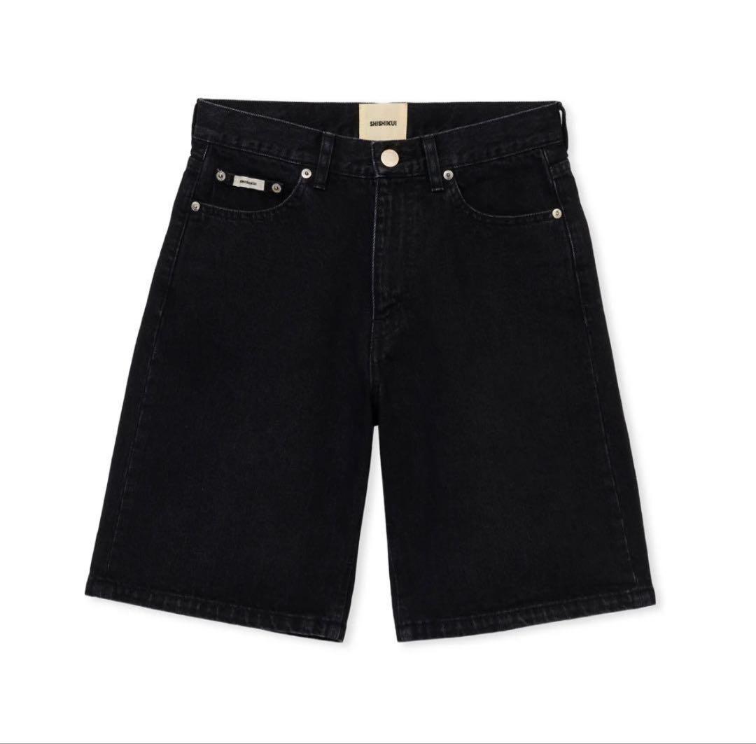 SHISHIKUI short jean ショートパンツ　BLACK 25