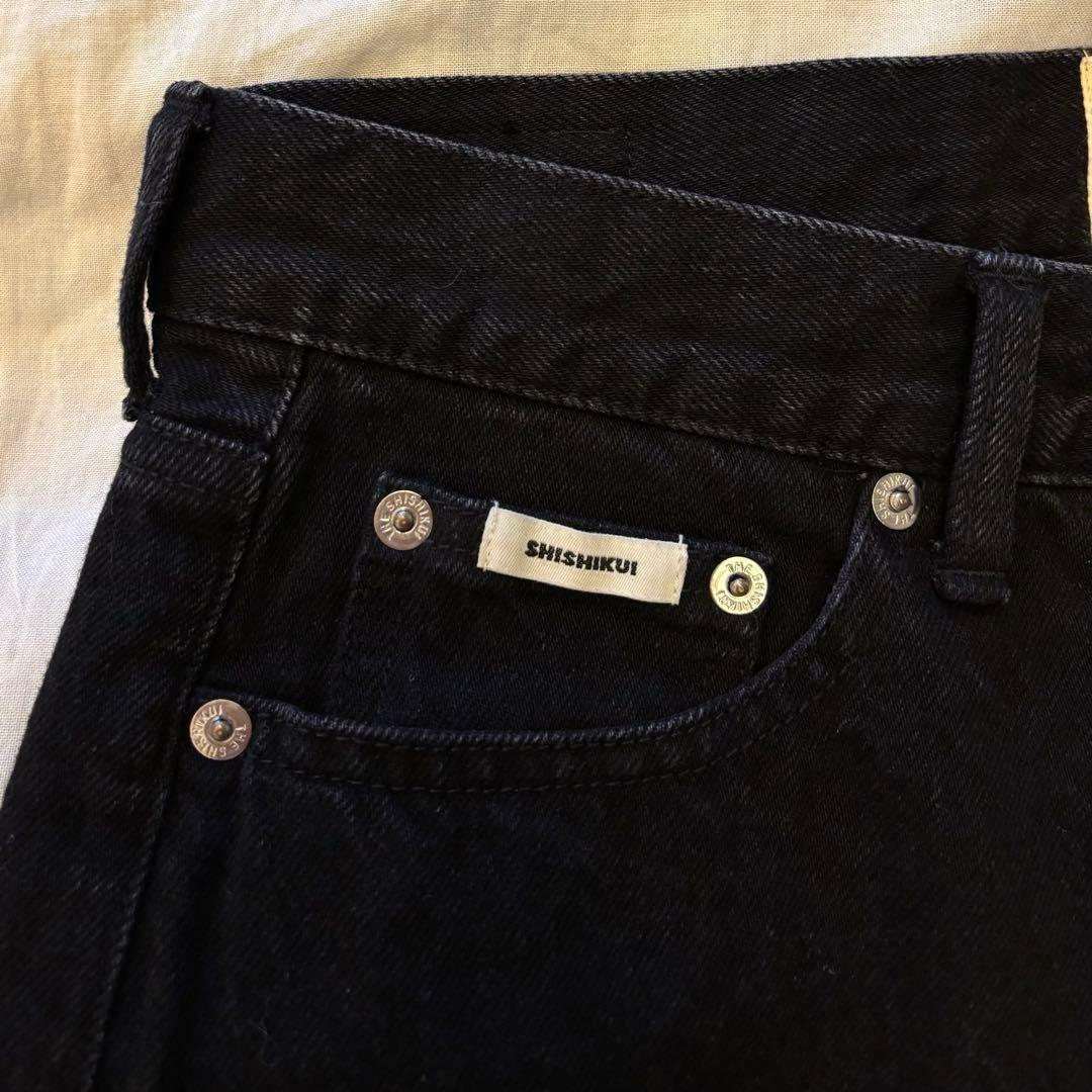 SHISHIKUI short jean ショートパンツ　BLACK 25