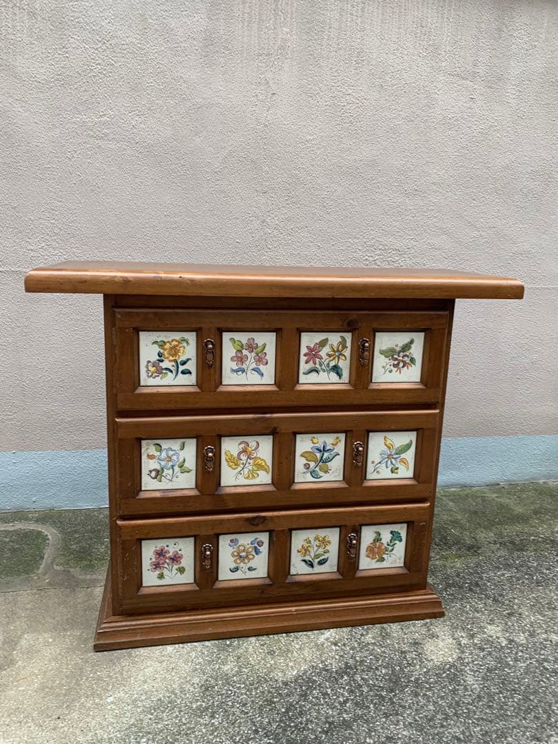 アクタス　タイル　チェスト　木製　バレンシア　スペイン家具