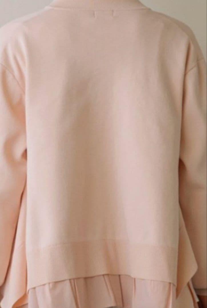 S　新作完売　2025 sono パール付きムショワールカーディガンピンク