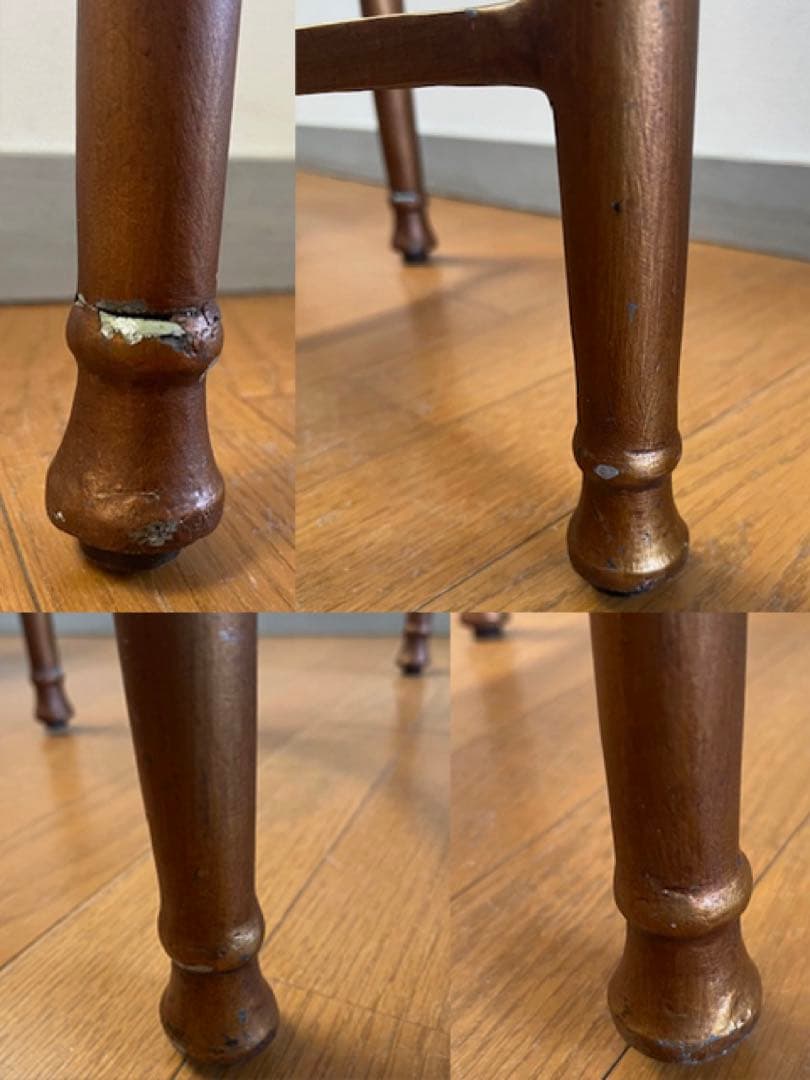 アンティーク調　ガラステーブル　ヴィンテージ　レトロモダン　ヨーロピアン　カフェ