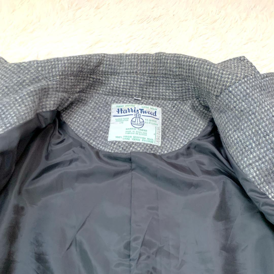 ※専用 ハリスツイード クレイジーパターン ジャケット L くるみボタン