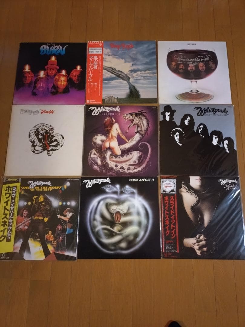 洋楽レコードセット 9枚 Whitesnake Deep Purple