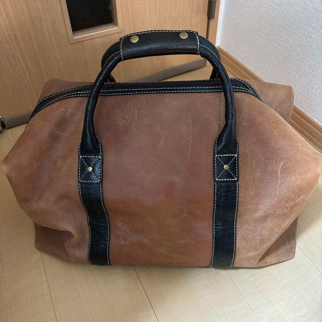 Timberland レザー ボストンバッグ