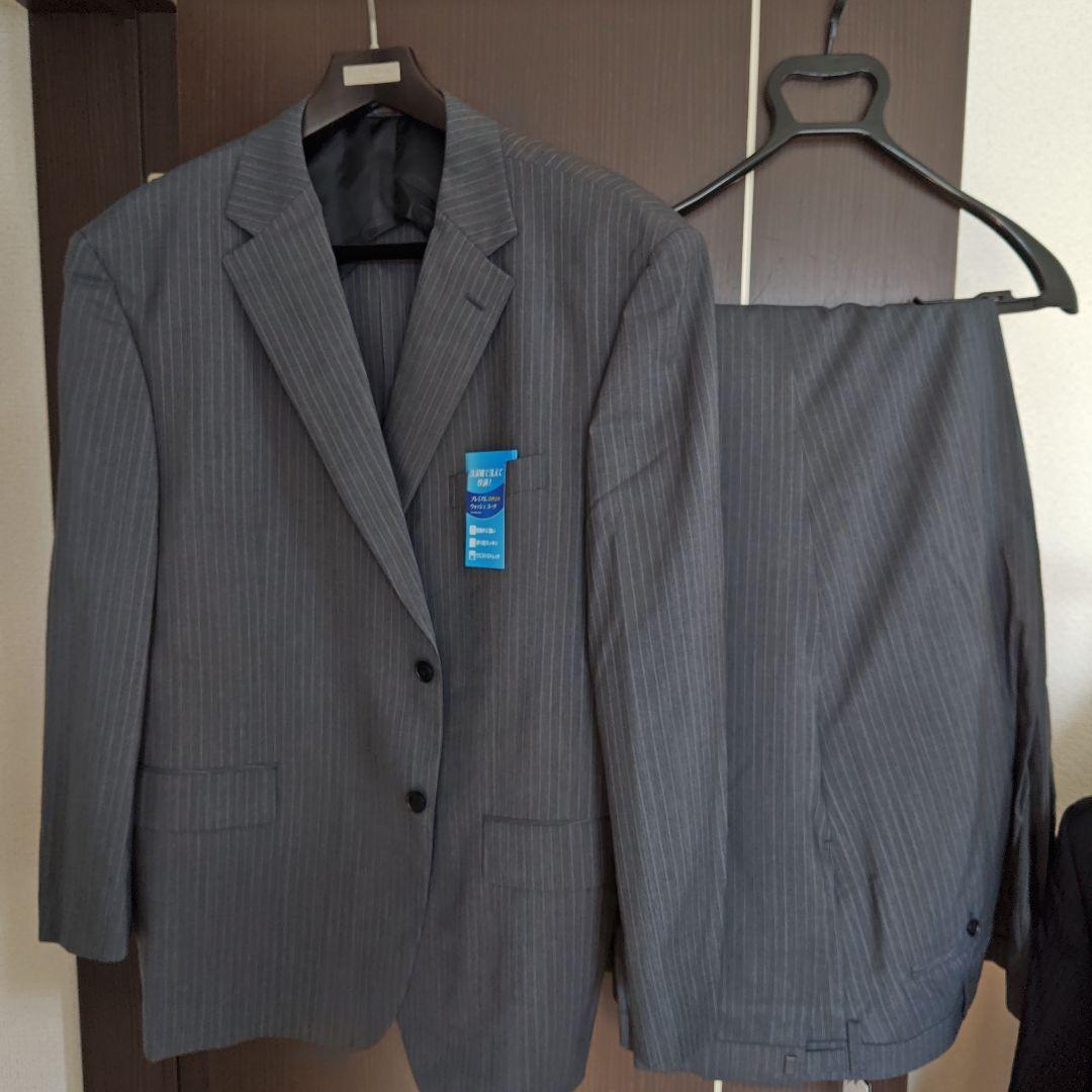 【新品未使用】大きいサイズ ２パンツ プレミアムウォッシュビジネススーツ ５L