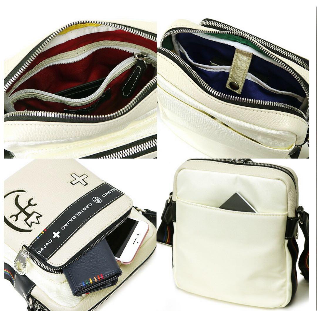 ヤンガルCASTELBAJAC オレンジ ショルダーバッグ