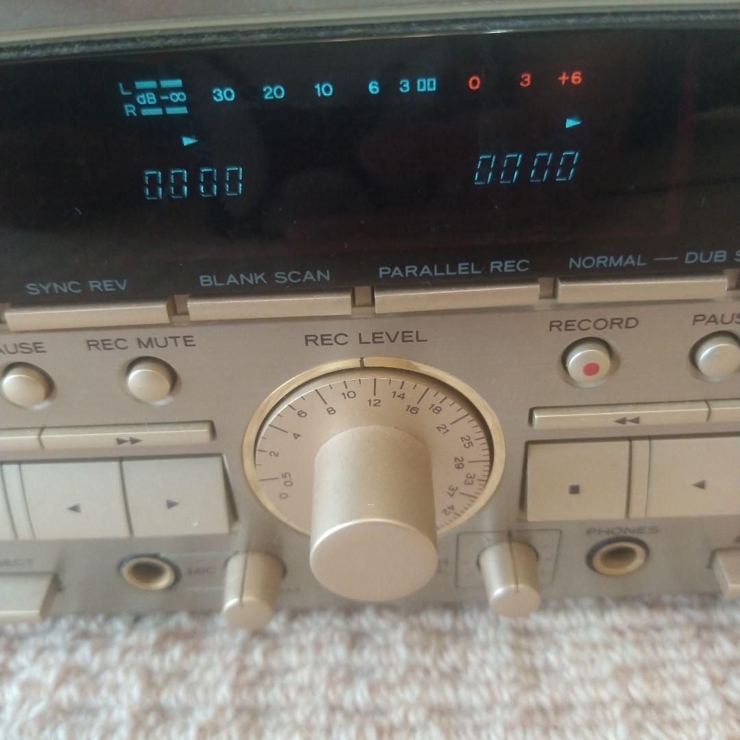レトロ　TEAC W-860R ダブルカセットデッキ オーディオ　平成　90s