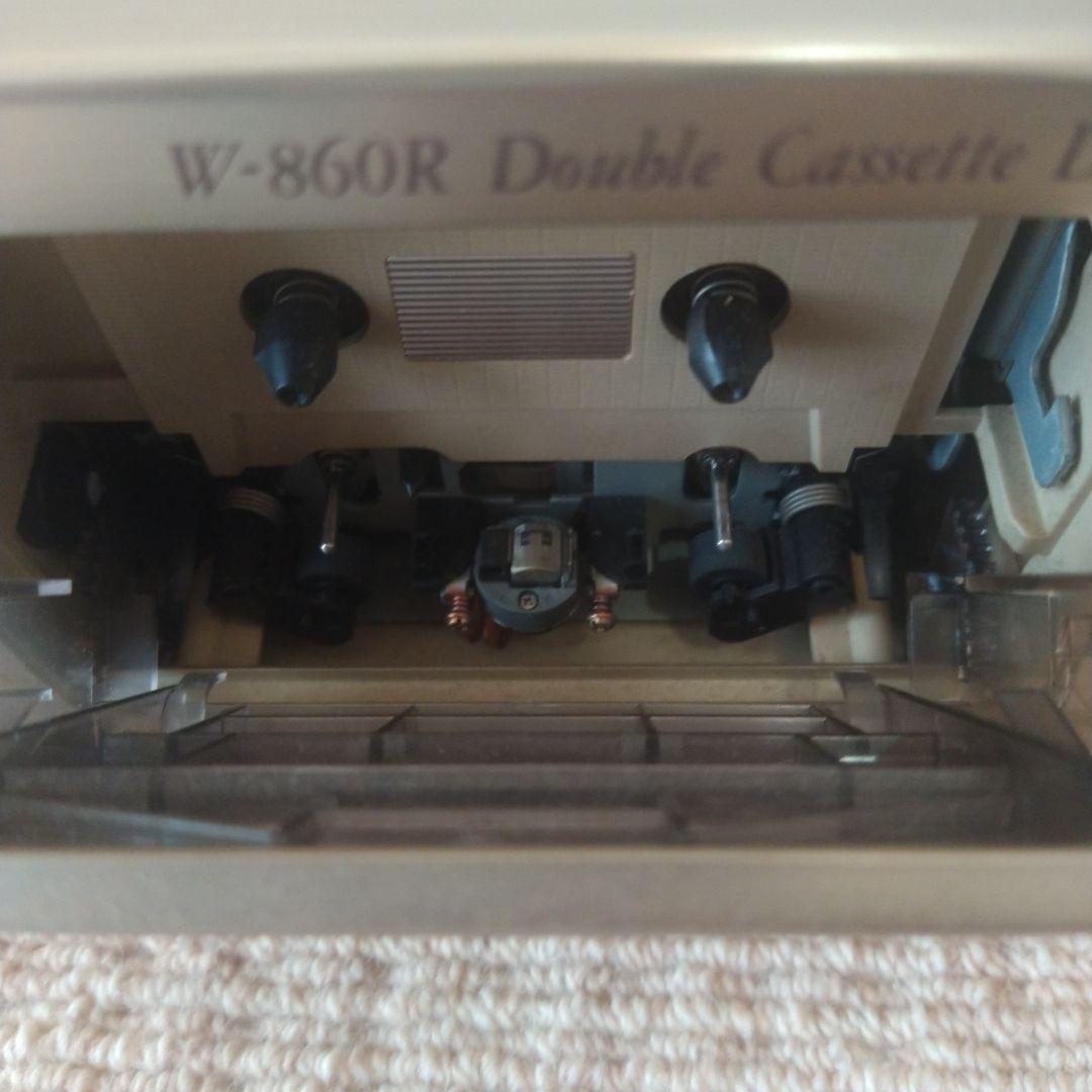 レトロ　TEAC W-860R ダブルカセットデッキ オーディオ　平成　90s
