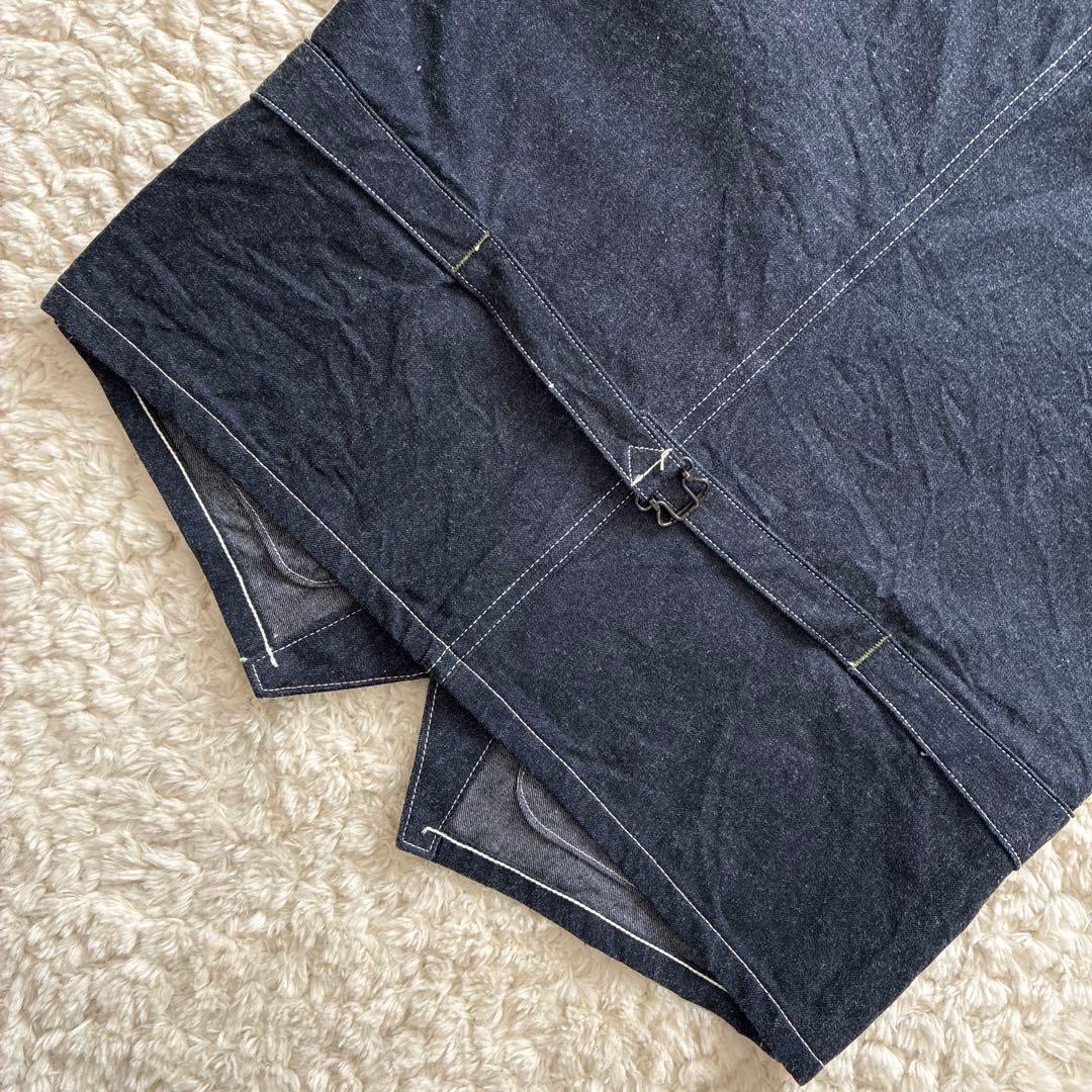 美品SC15702 BLUE DENIM WORK VEST 38 デニムベスト