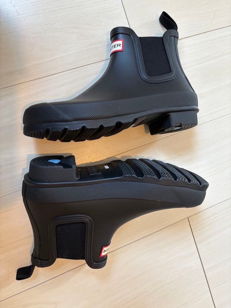 【美品】HUNTER ブラック オリジナルチェルシー UK6(約25cm)