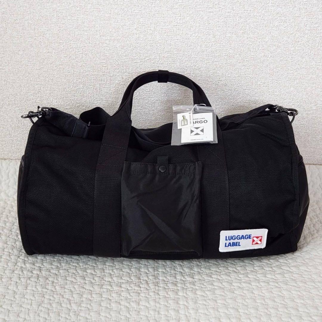 新品　定価36,300円 ラゲッジレーベル ボストン バッグ 黒 トラベル 旅行