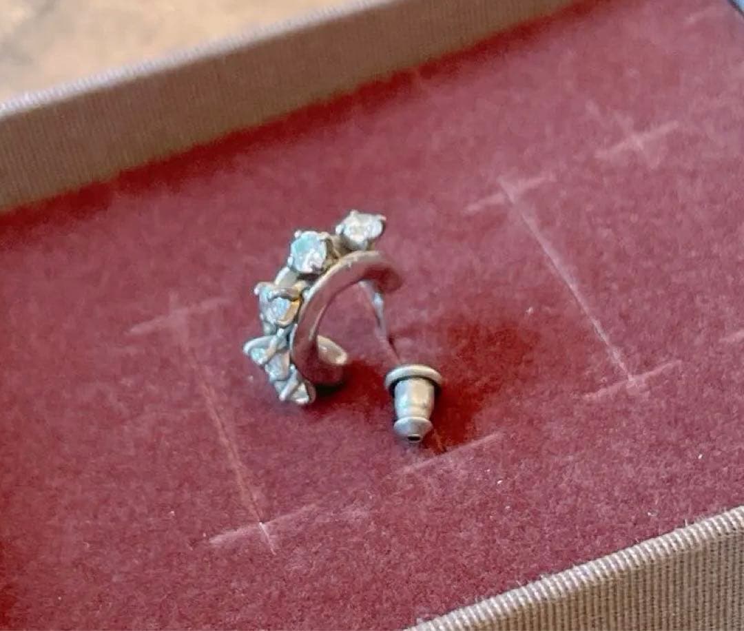 e.m. シルバーピアス キュービックジルコニア