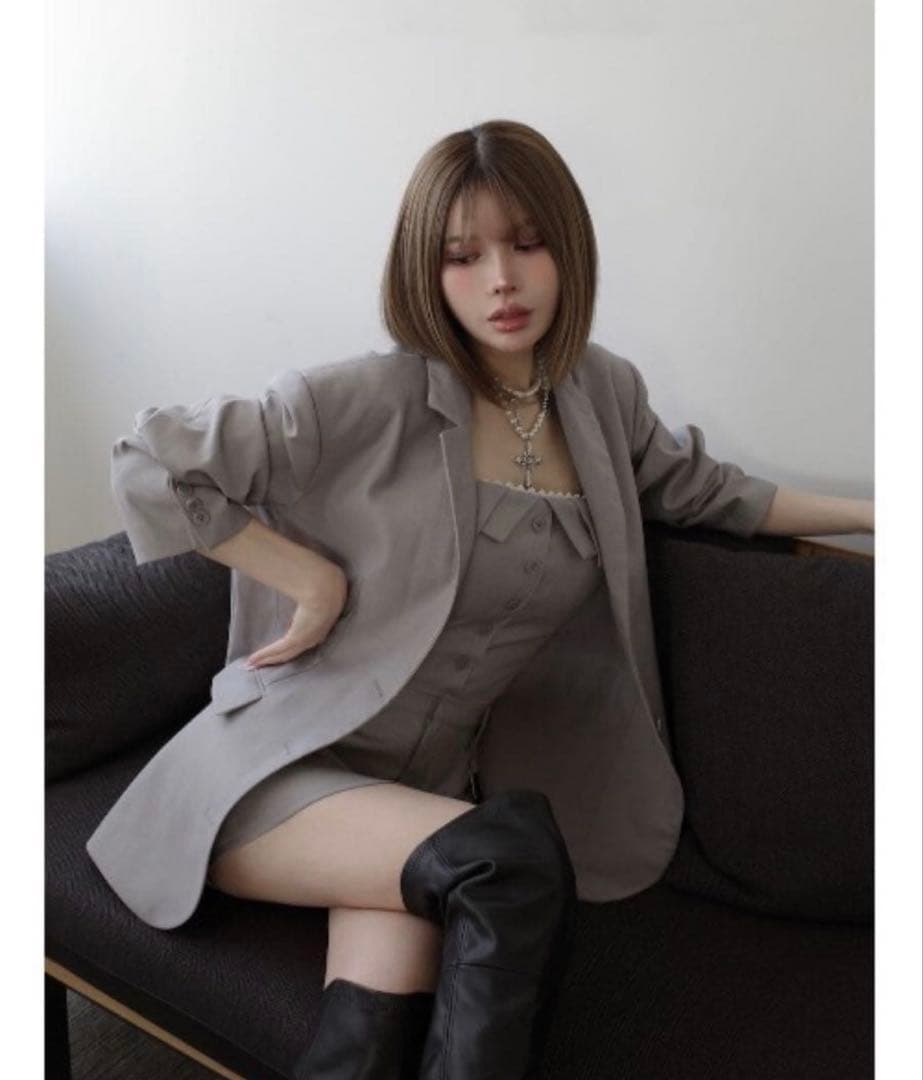 Darich オーバーサイズテーラードジャケット グレー