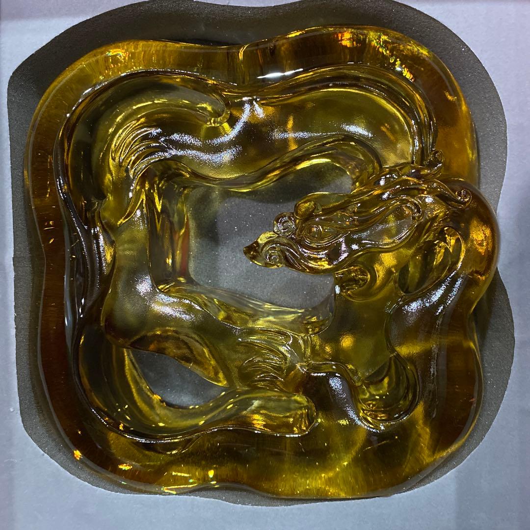 琉園工房 瑠璃工房 tittot 龍　大型 置物 クリスタル