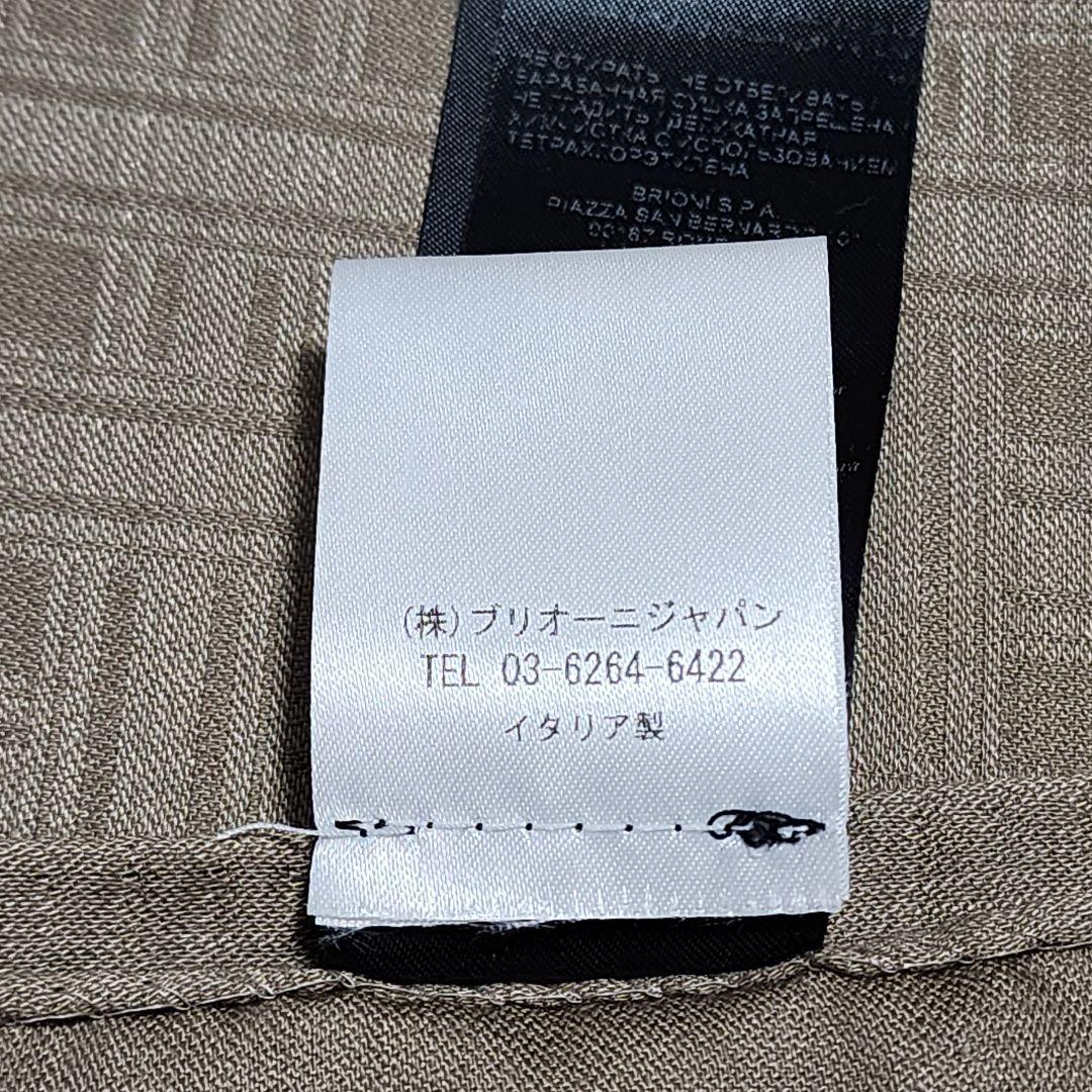 美品 ★Brioni★ ストール メンズ チェック カシミヤ混 ベージュ.