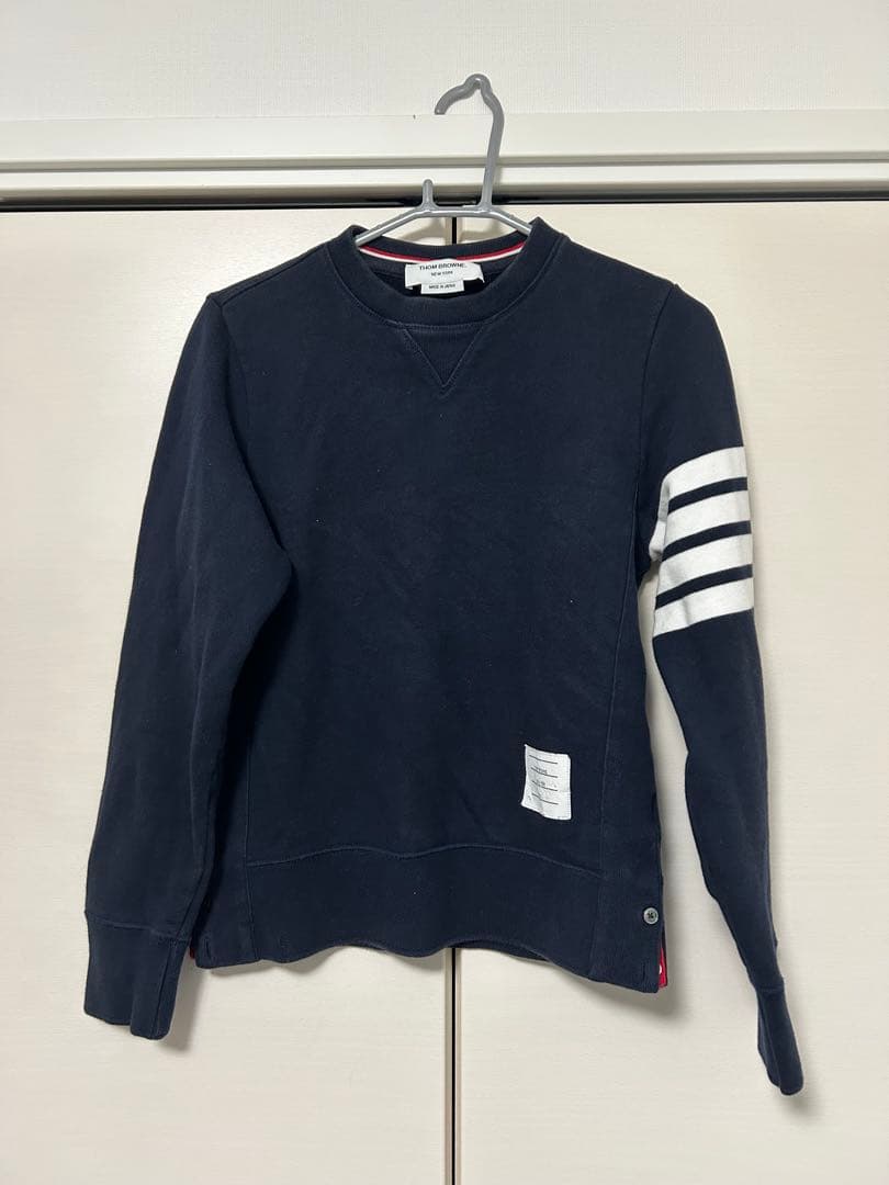 THOM BROWNE ネイビー トレーナー