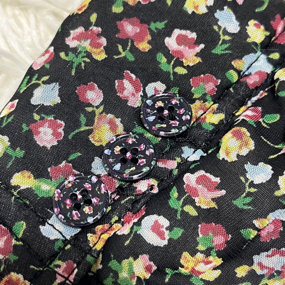 希少✨️美品✨️トリココムデギャルソン 花柄 中綿 テーラードジャケット