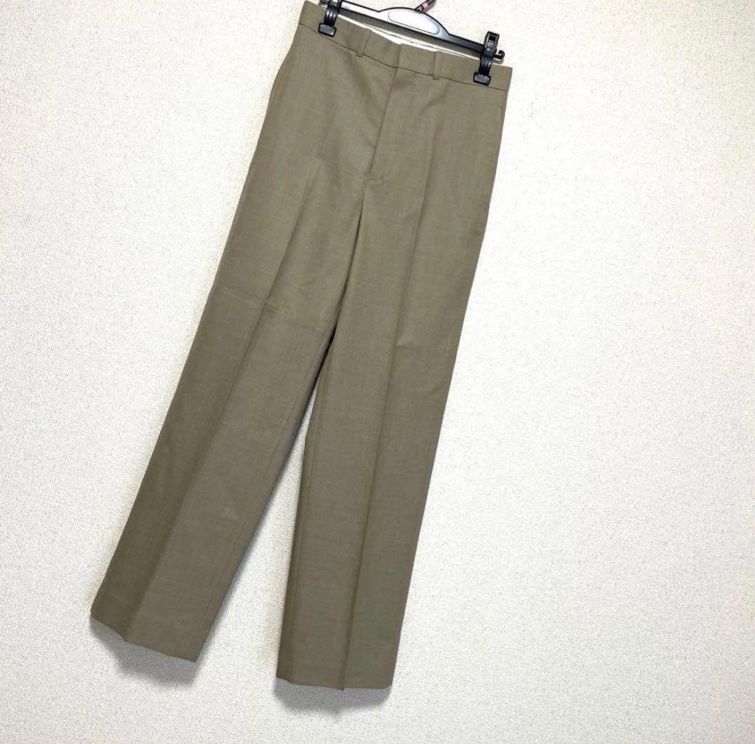 【新品同様】ブラミンク パンツ ベージュ サイズ36 ウール シルク