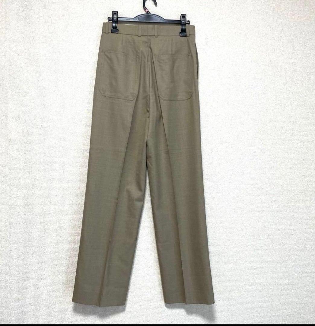 【新品同様】ブラミンク パンツ ベージュ サイズ36 ウール シルク