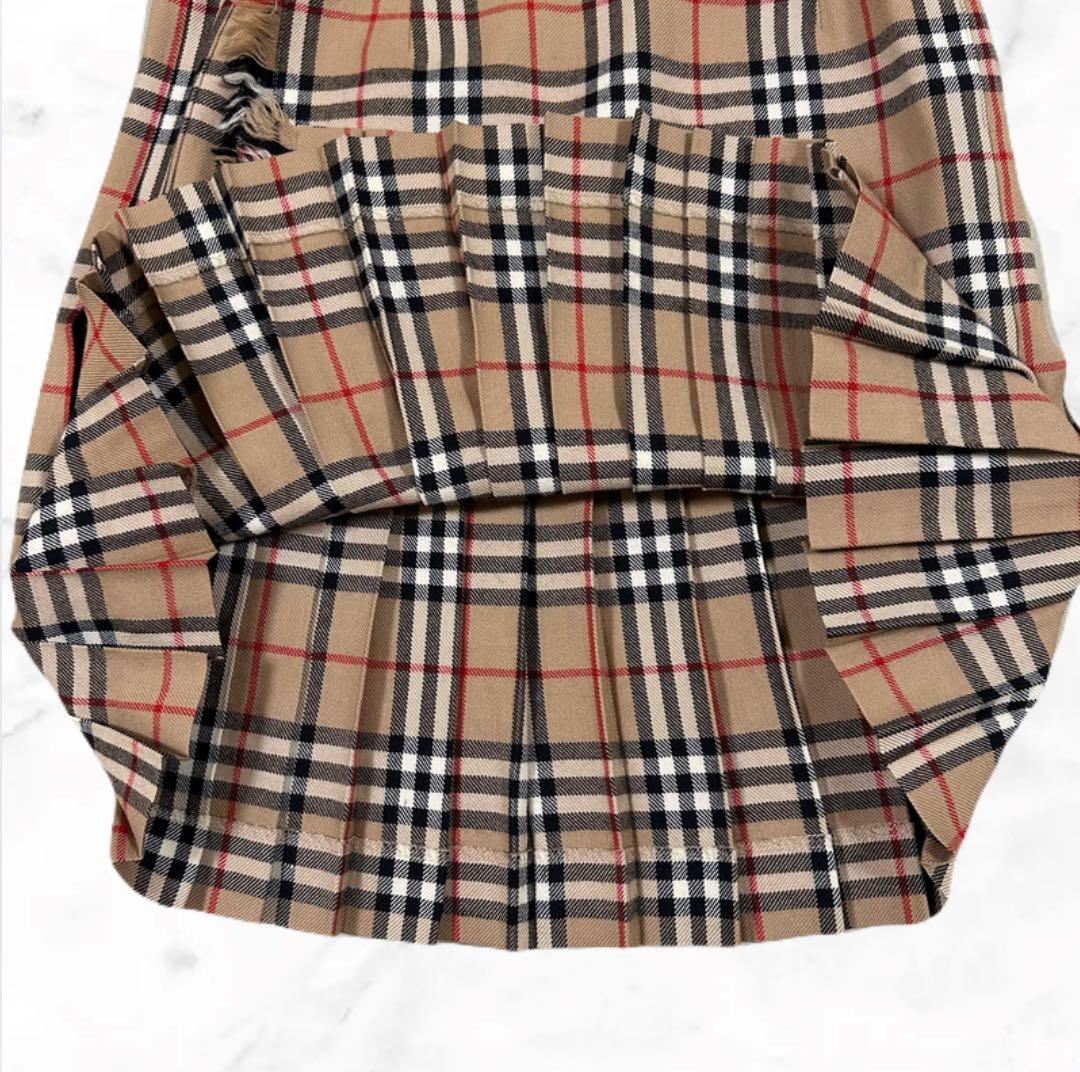 BURBERRY バーバリーブルーレーベル ノバチェック 巻きスカート 38
