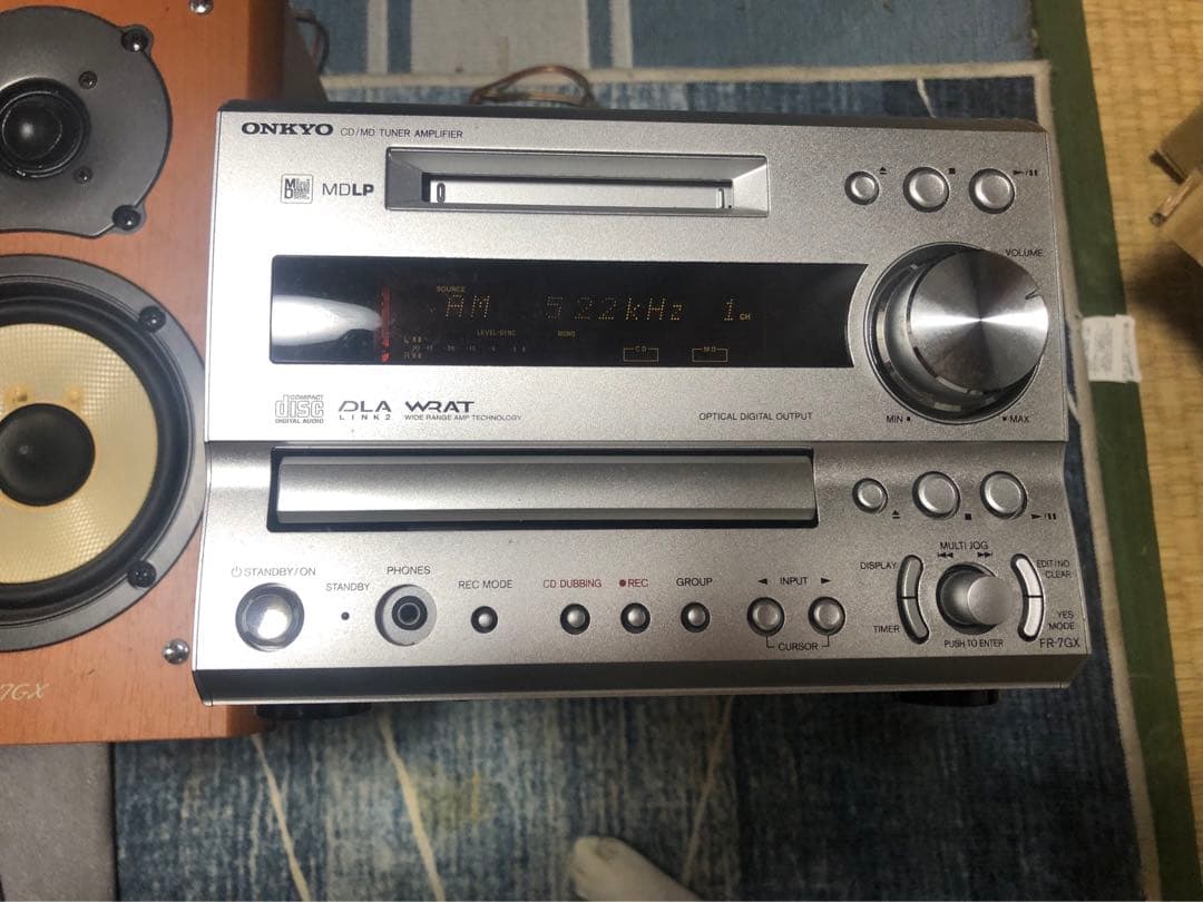 ONKYO FR-7GX CD/MDラジオ D-S7GXスピーカー
