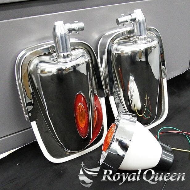 0662 復刻版 ステンレス製 五光ミラー 鏡面 ハイウェイミラー 高速ミラー