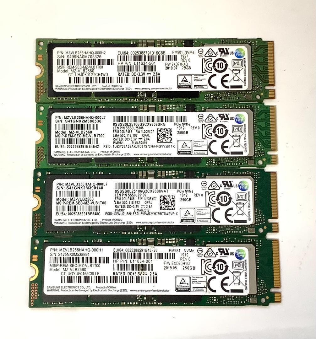 ②-W731-SAMSUNG NVMe 256GB SSD 4点