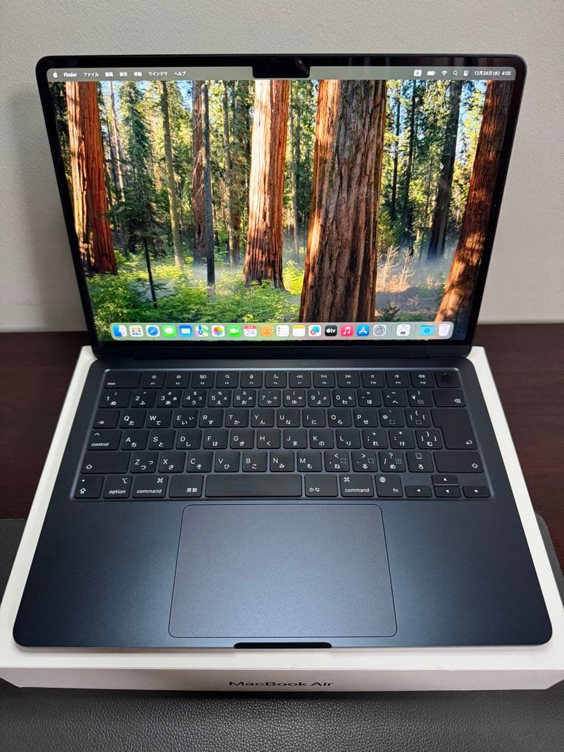 MacBook Air 2024。M3。8GB。 512GBストレージ