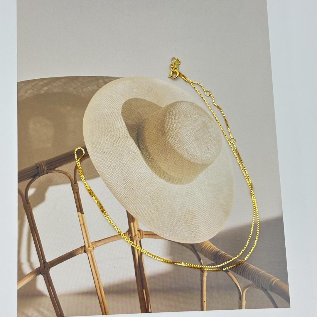 K18ゴールド スネークチェーン ネックレス